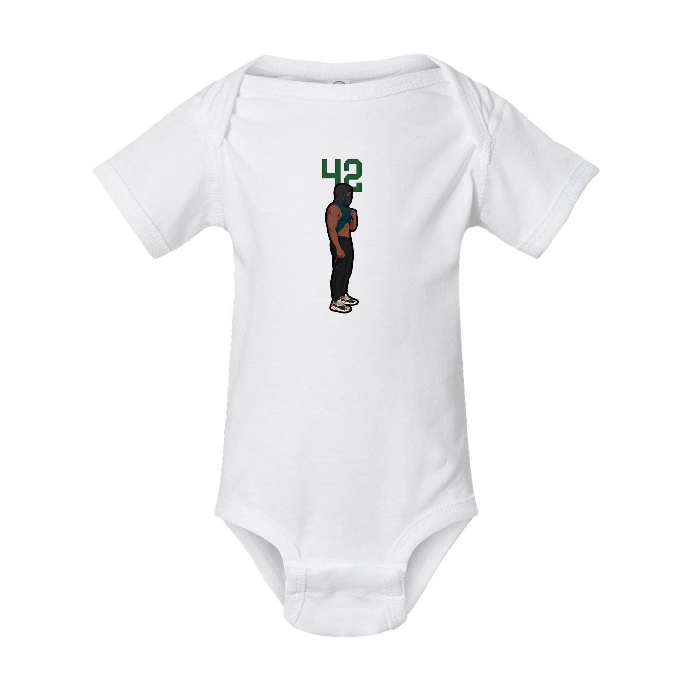 Baby Onesie — Number Top in White