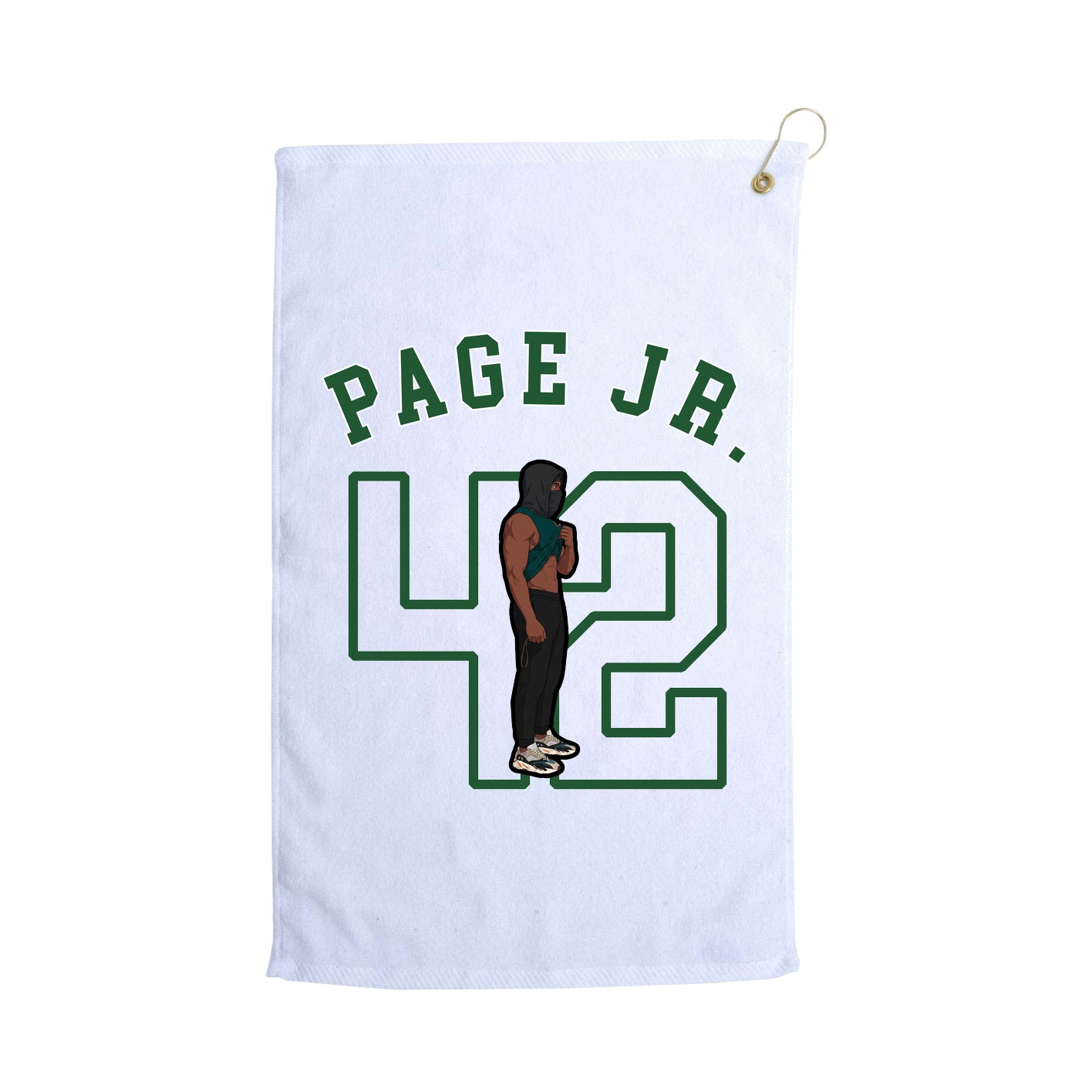 Golf Towel — Shirsey Arch in White