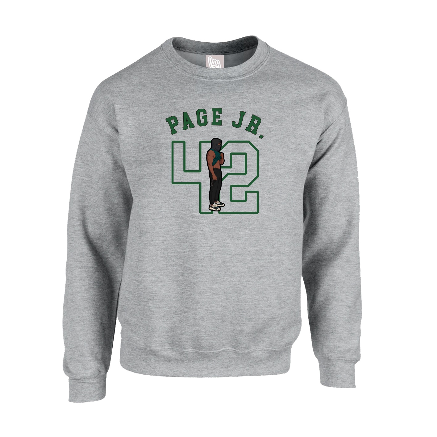 Fleece Crew — Shirsey Arch in Grey