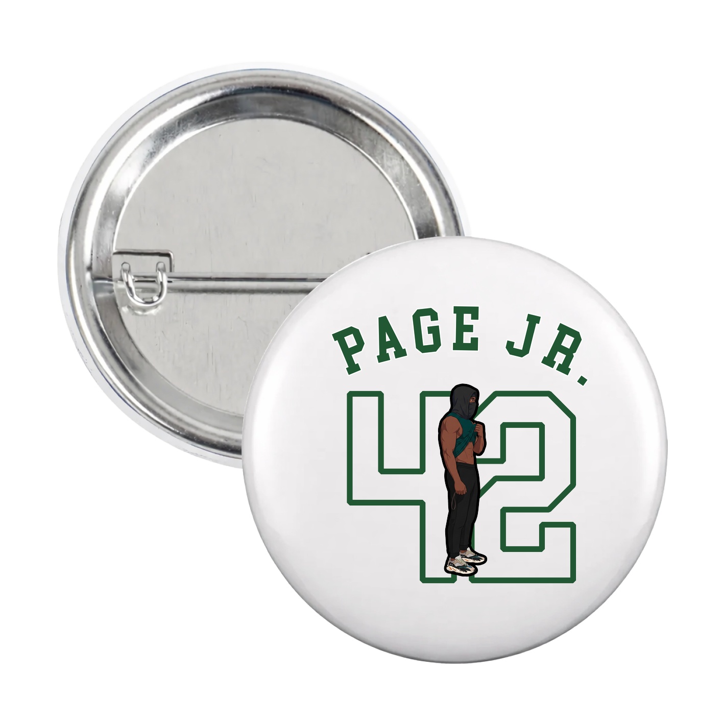 Game Day Button — Shirsey Arch in White