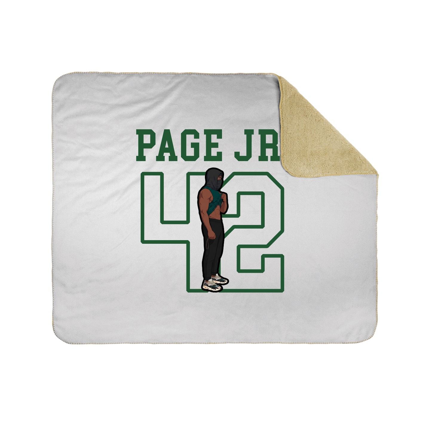 Throw Blanket — Shirsey in White