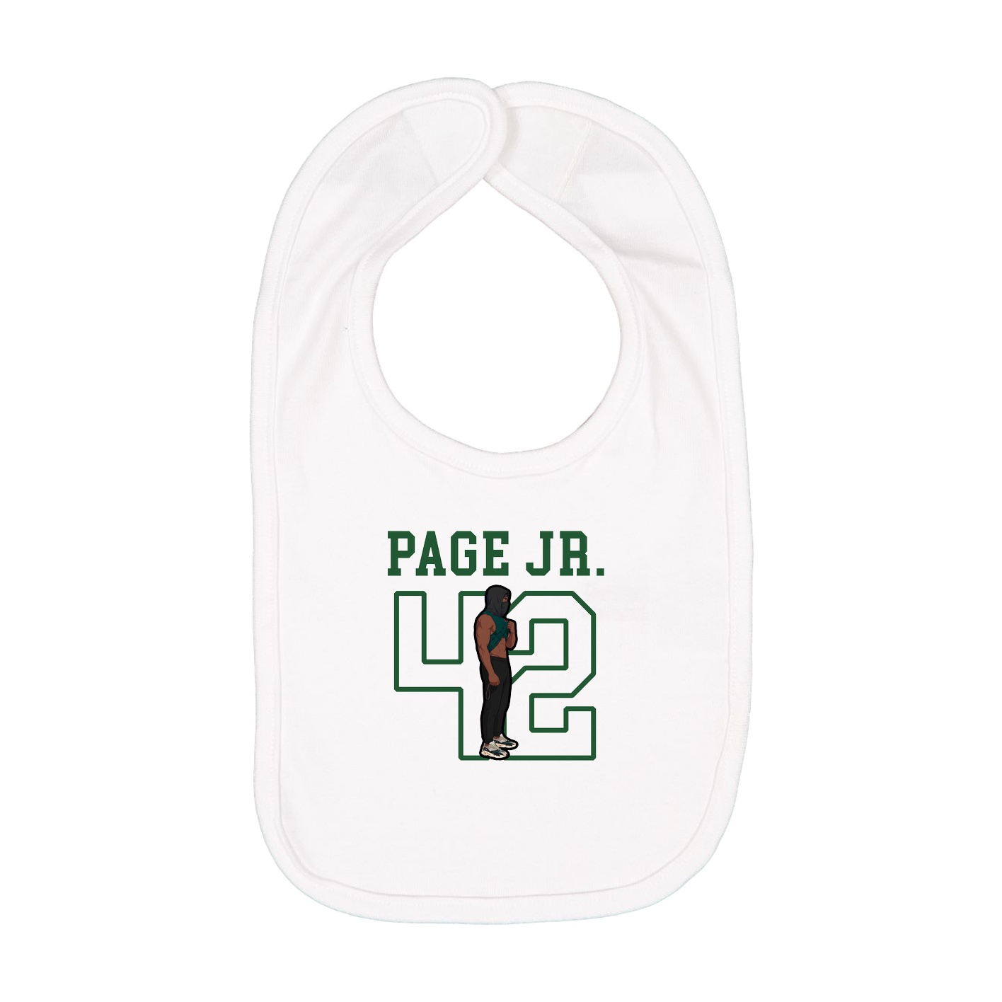 Infant Bib — Shirsey in White