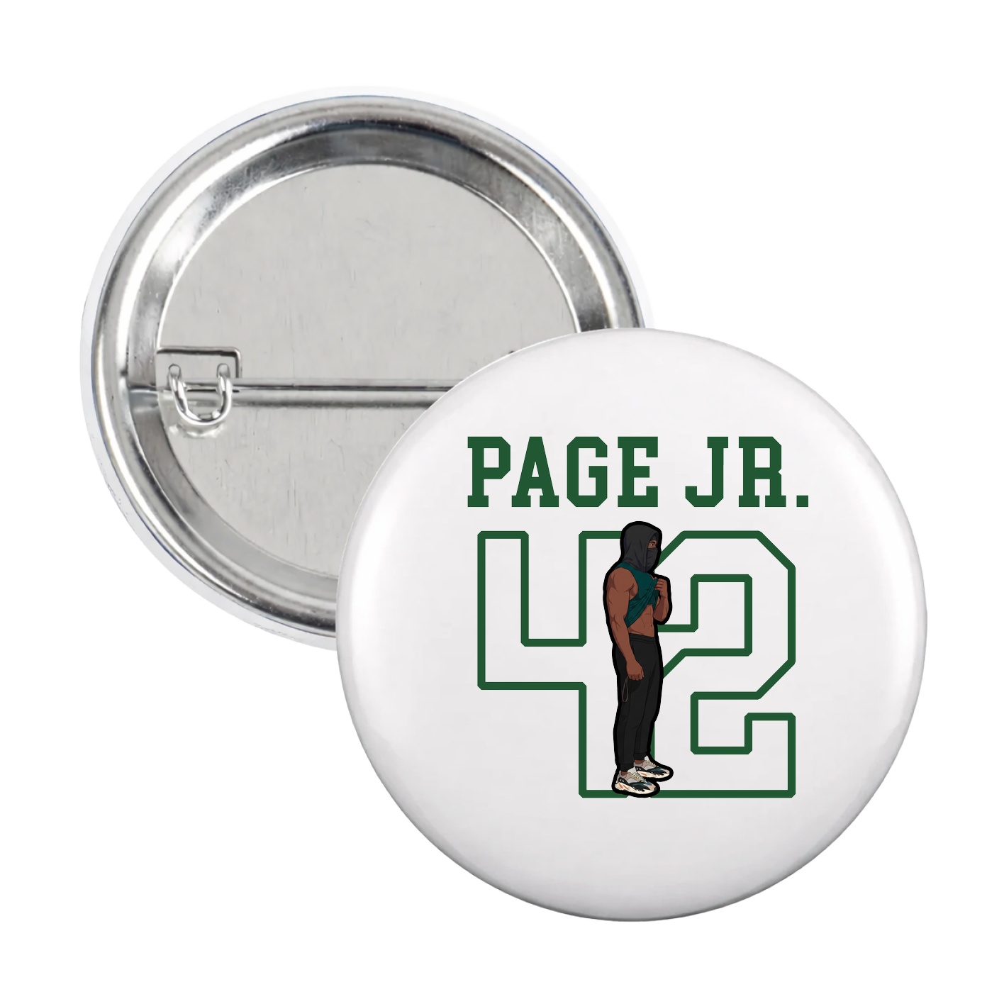 Game Day Button — Shirsey in White