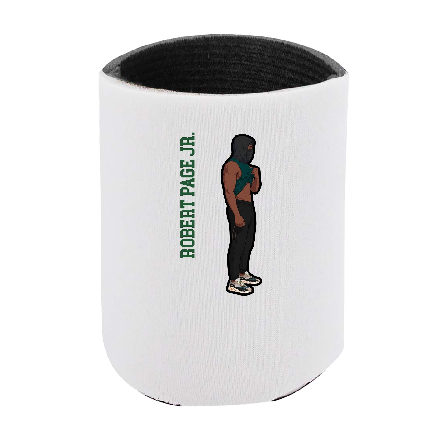 Can Holder — Name Vertical in White