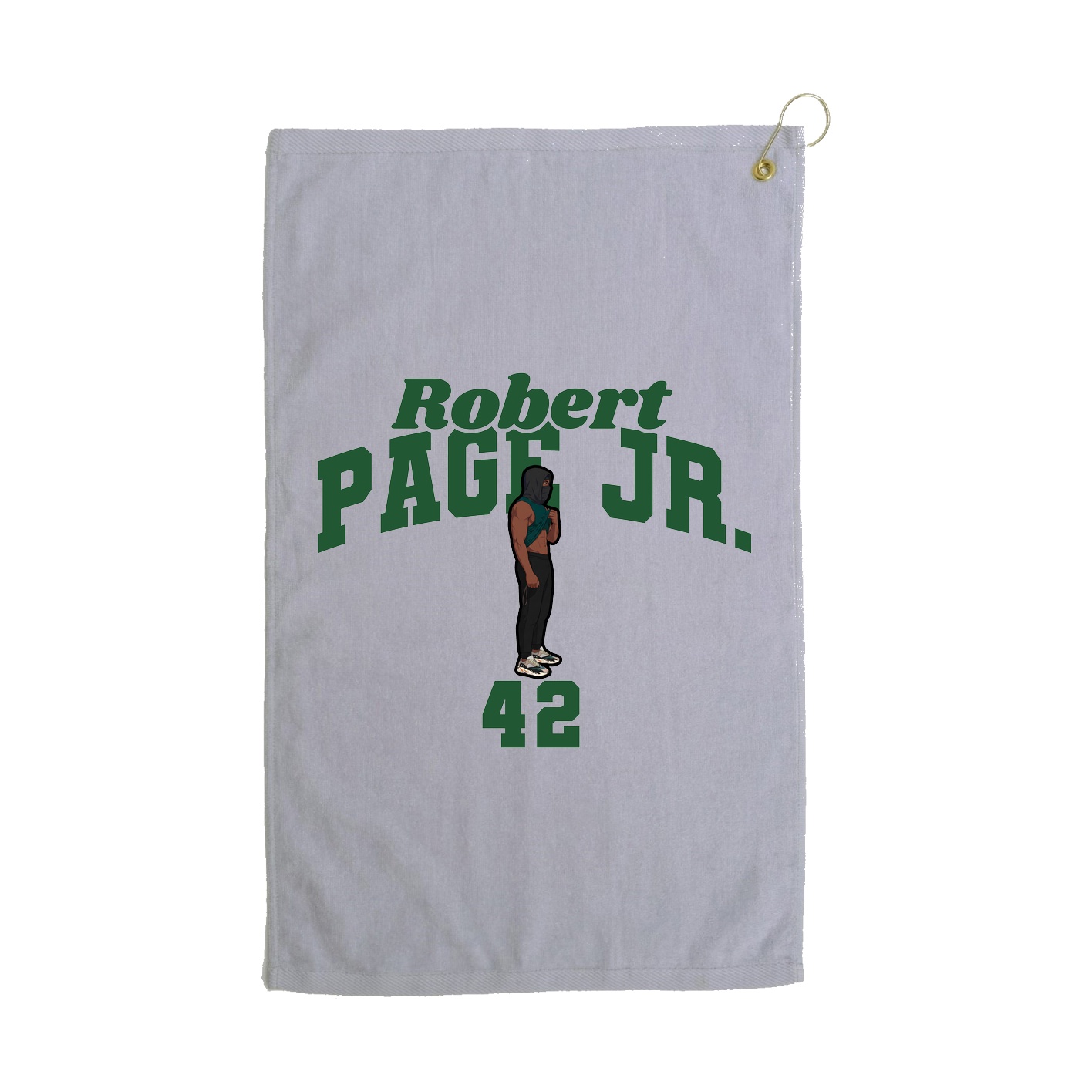 Golf Towel — Signature Arch in Grey