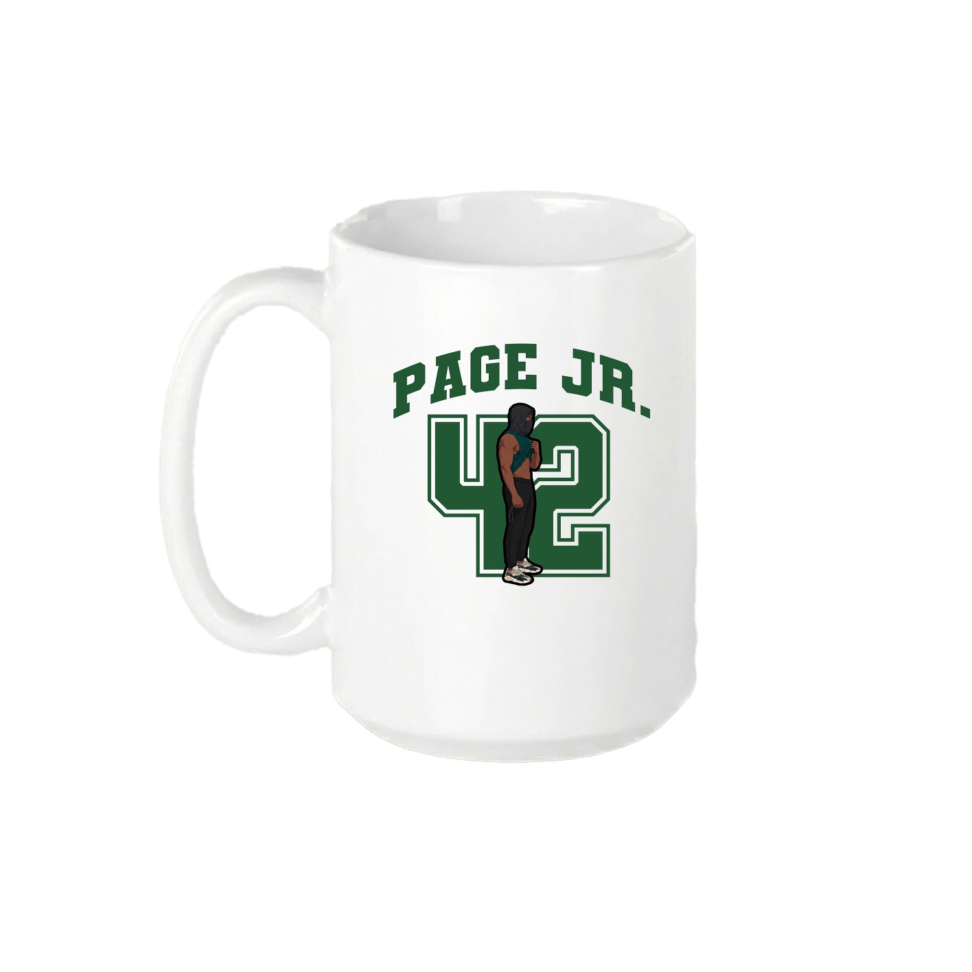 15oz Coffee Mug — Number in White