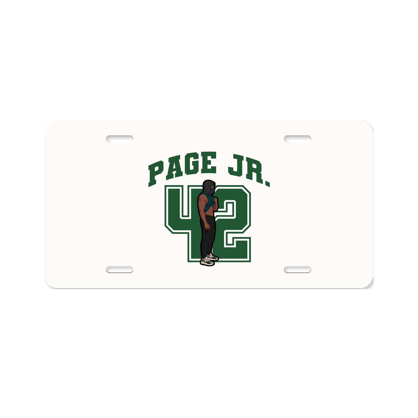 License Plate — Number in Classic