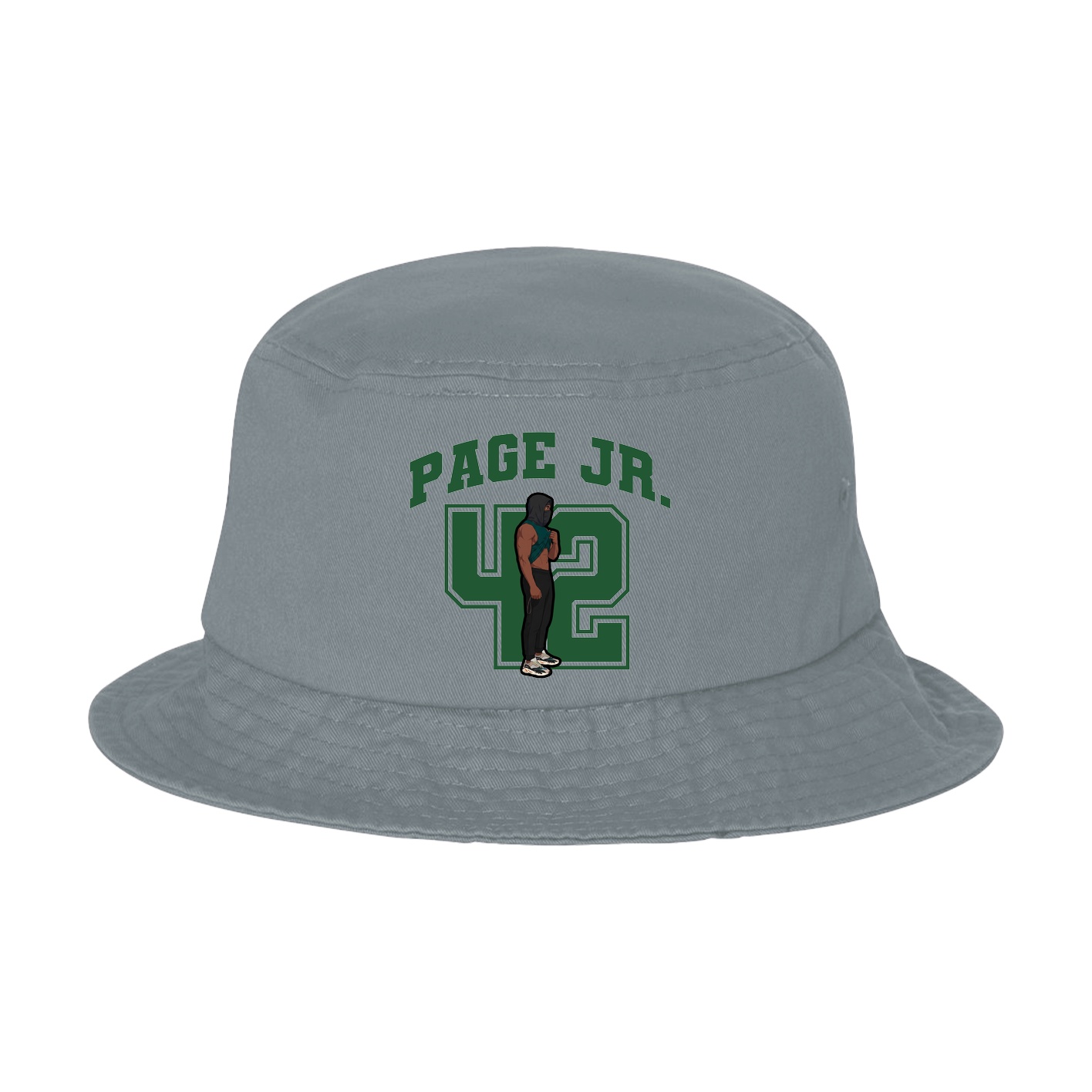 Bucket Cap — Number in Grey