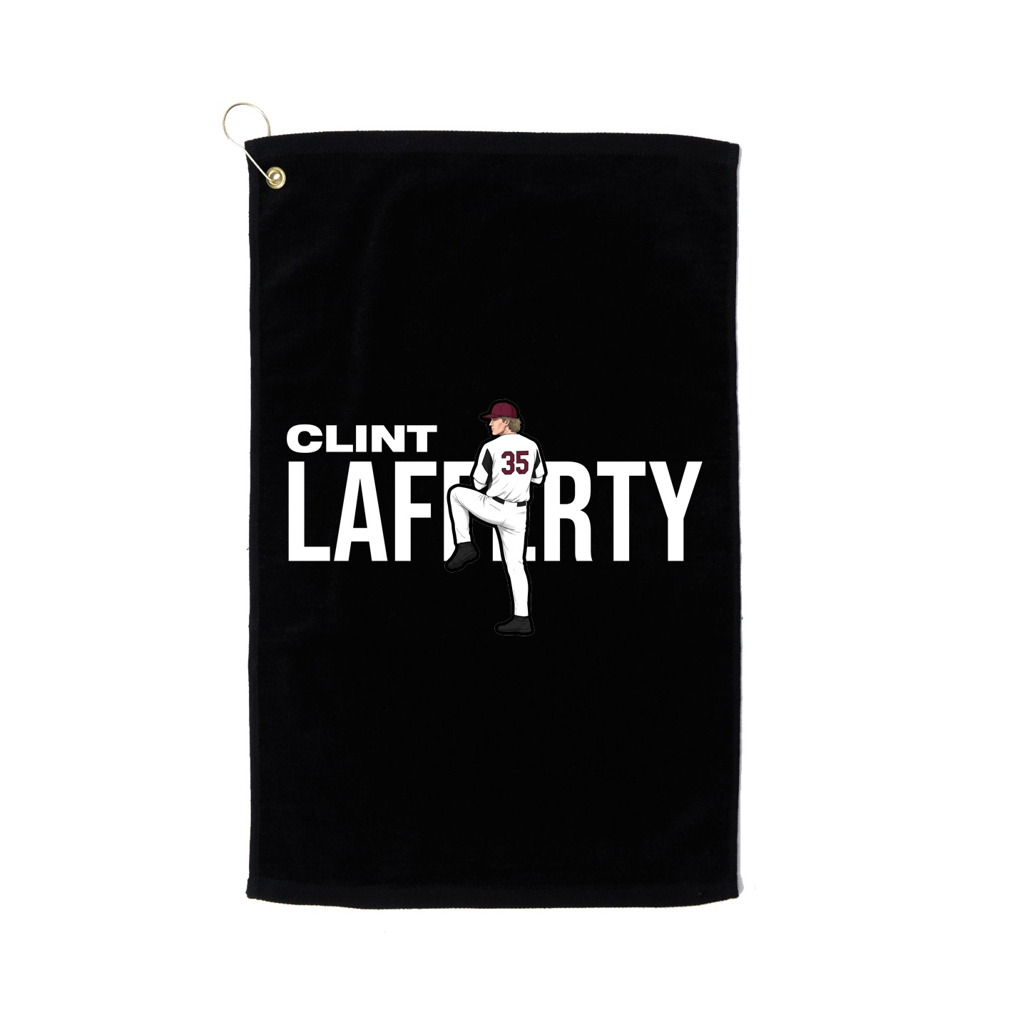 Golf Towel — Player Name in Black