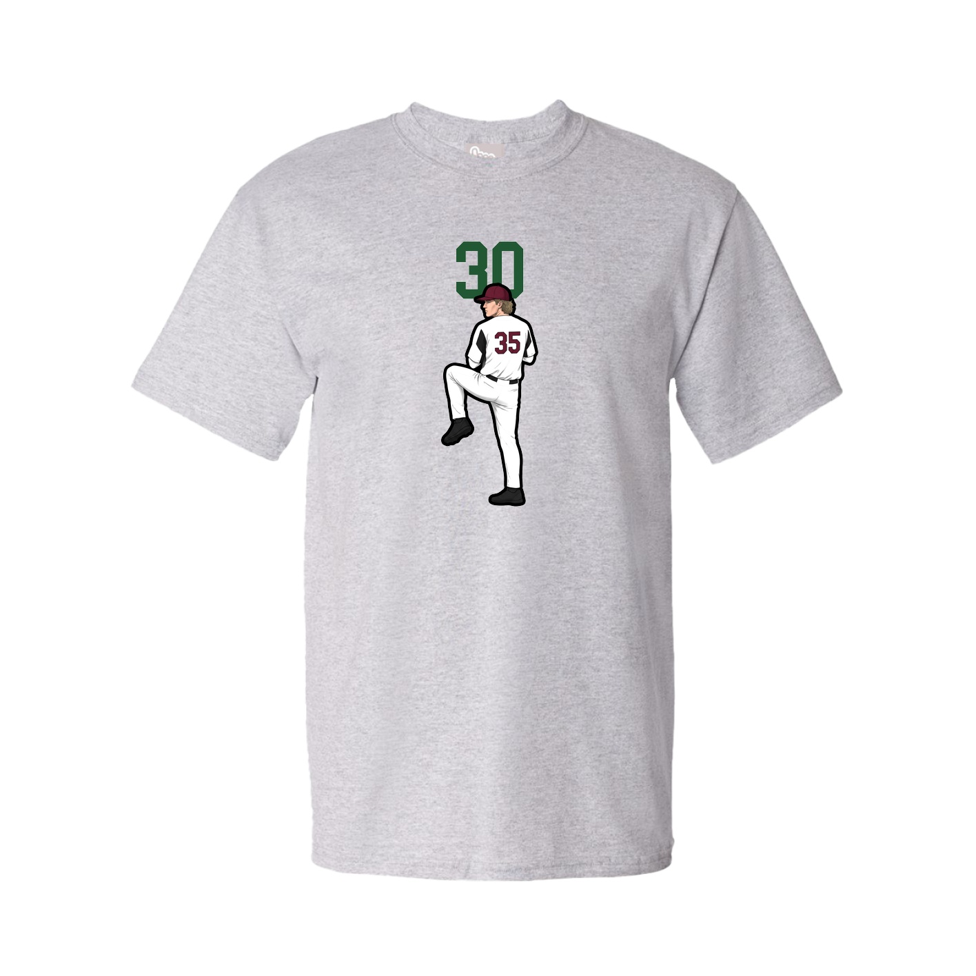 Tee — Number Top in Grey