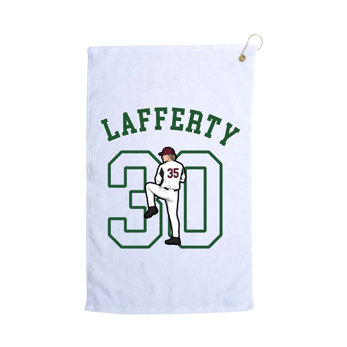 Golf Towel — Shirsey Arch in White