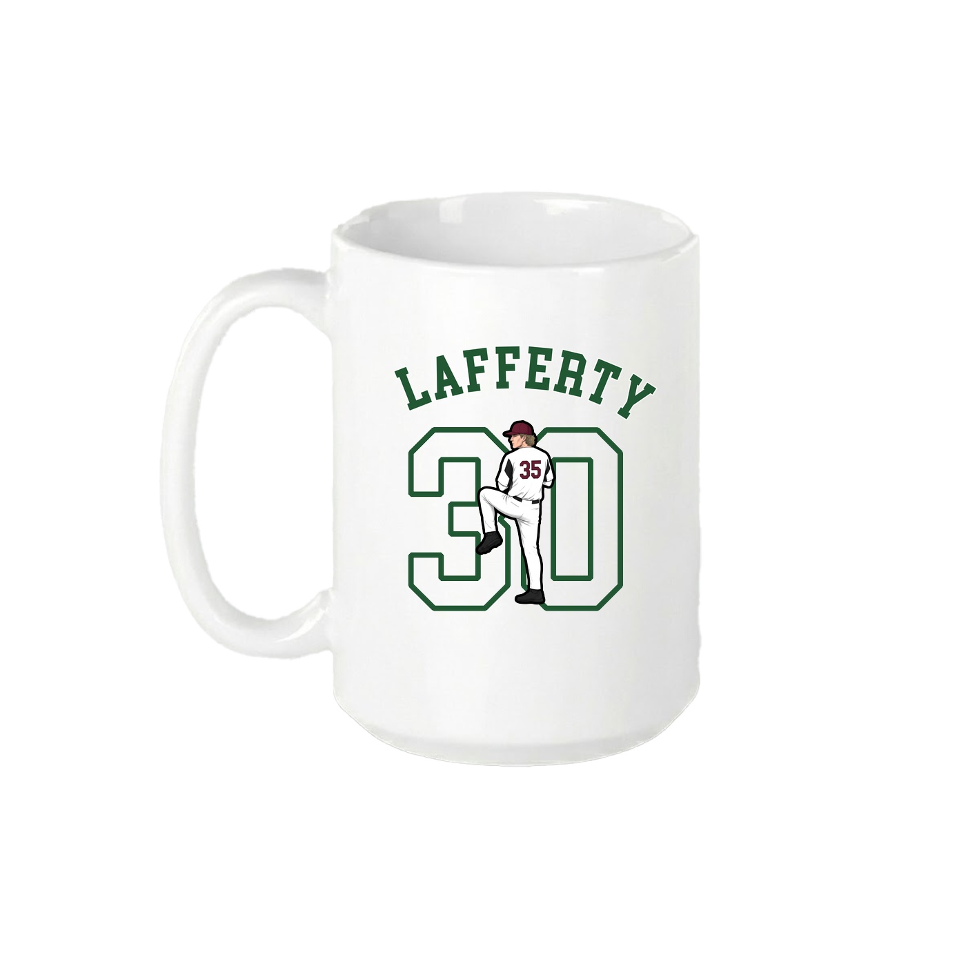 15oz Coffee Mug — Shirsey Arch in White