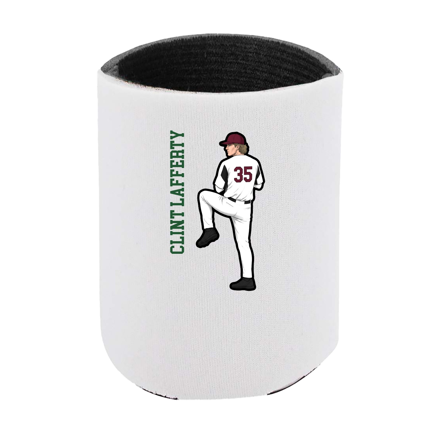 Can Holder — Name Vertical in White