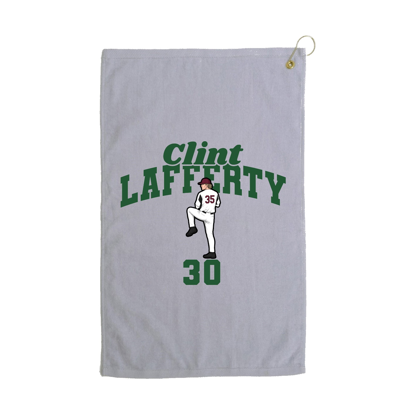 Golf Towel — Signature Arch in Grey