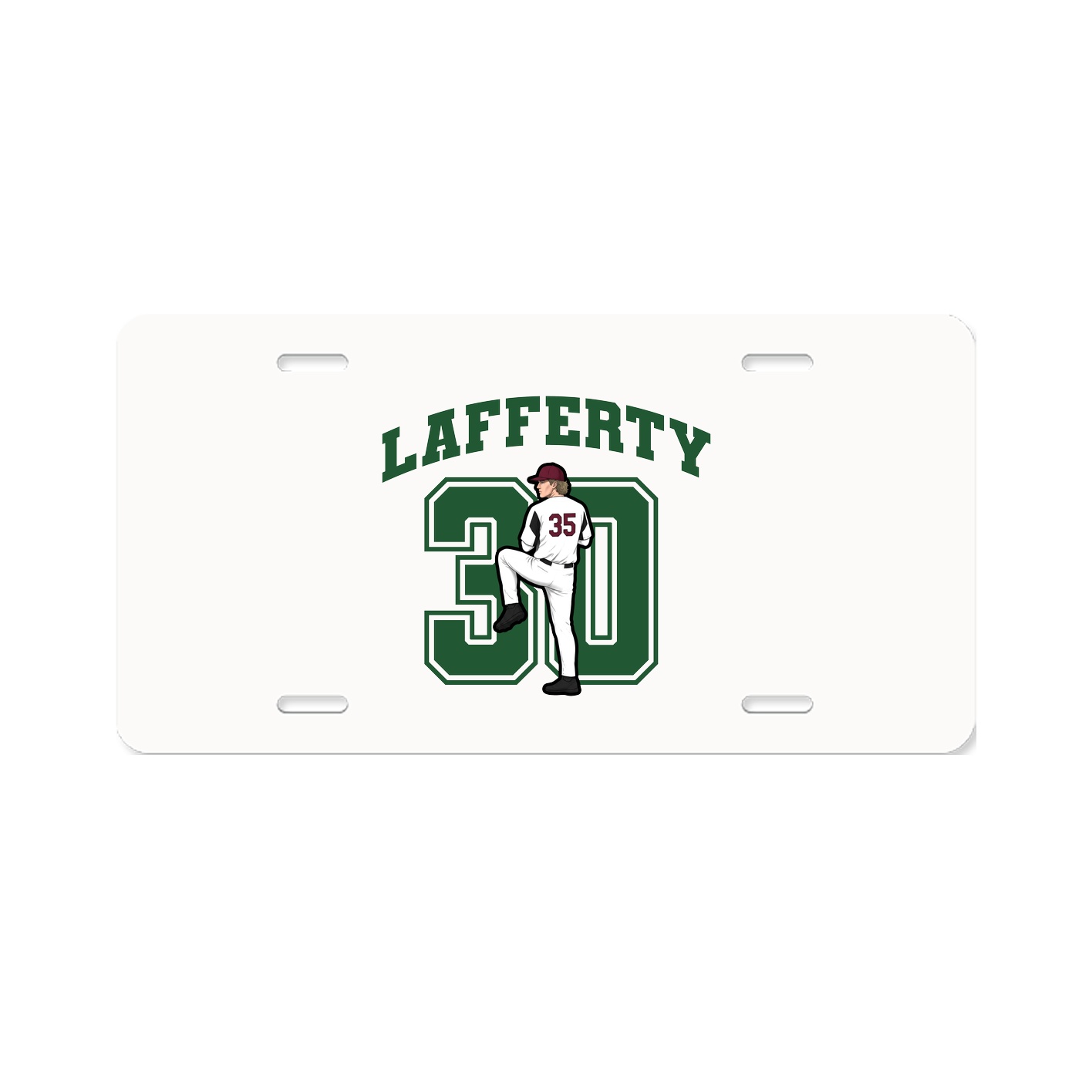 License Plate — Number in Classic
