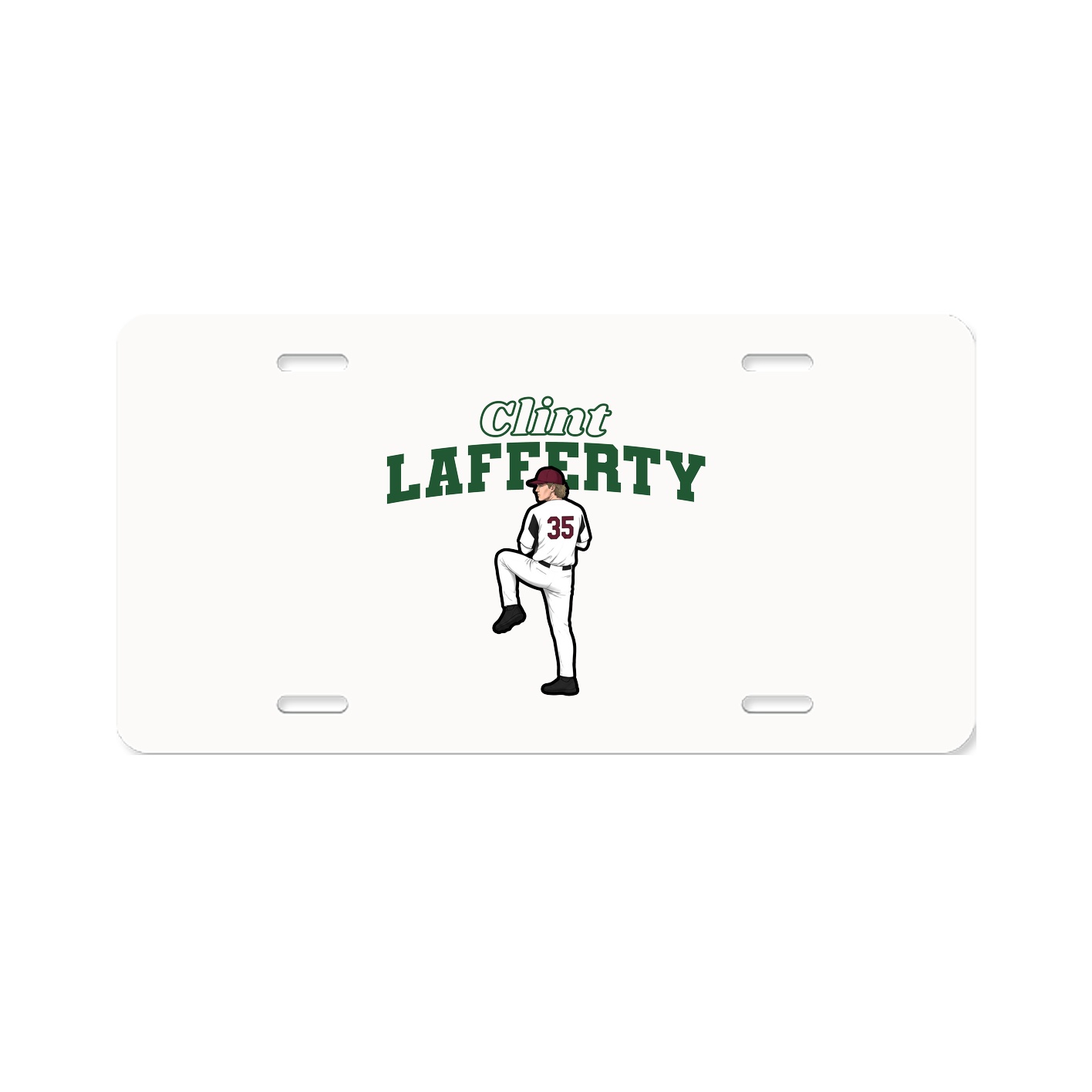 License Plate — Name Arch in Classic