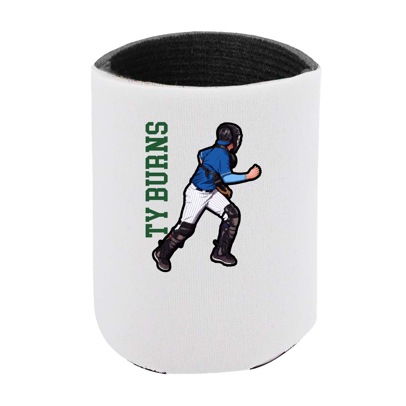 Can Holder — Name Vertical in White