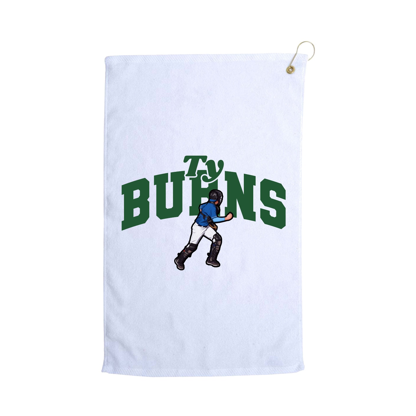 Golf Towel — Signature Arch in White