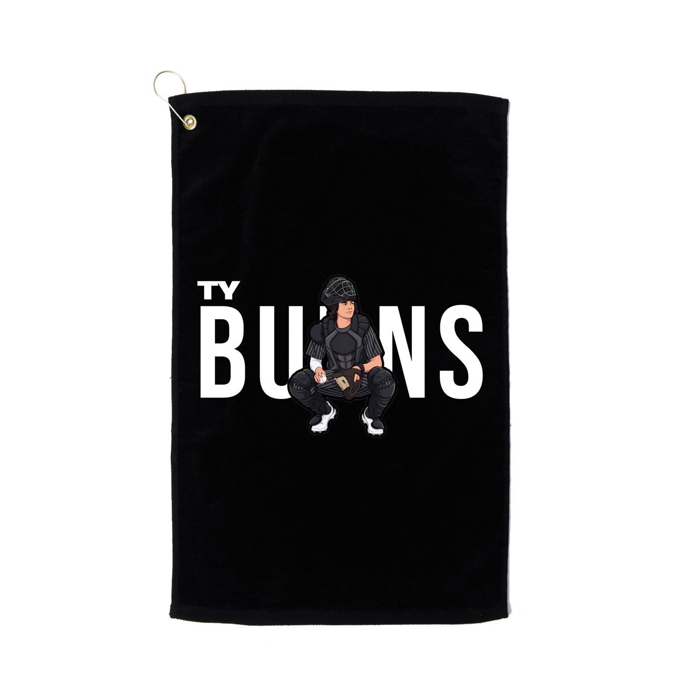 Golf Towel — Player Name in Black