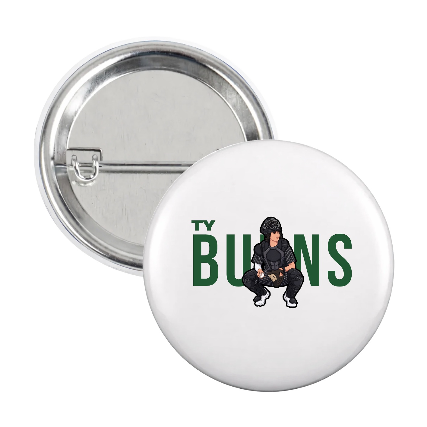 Game Day Button — Player Name in White