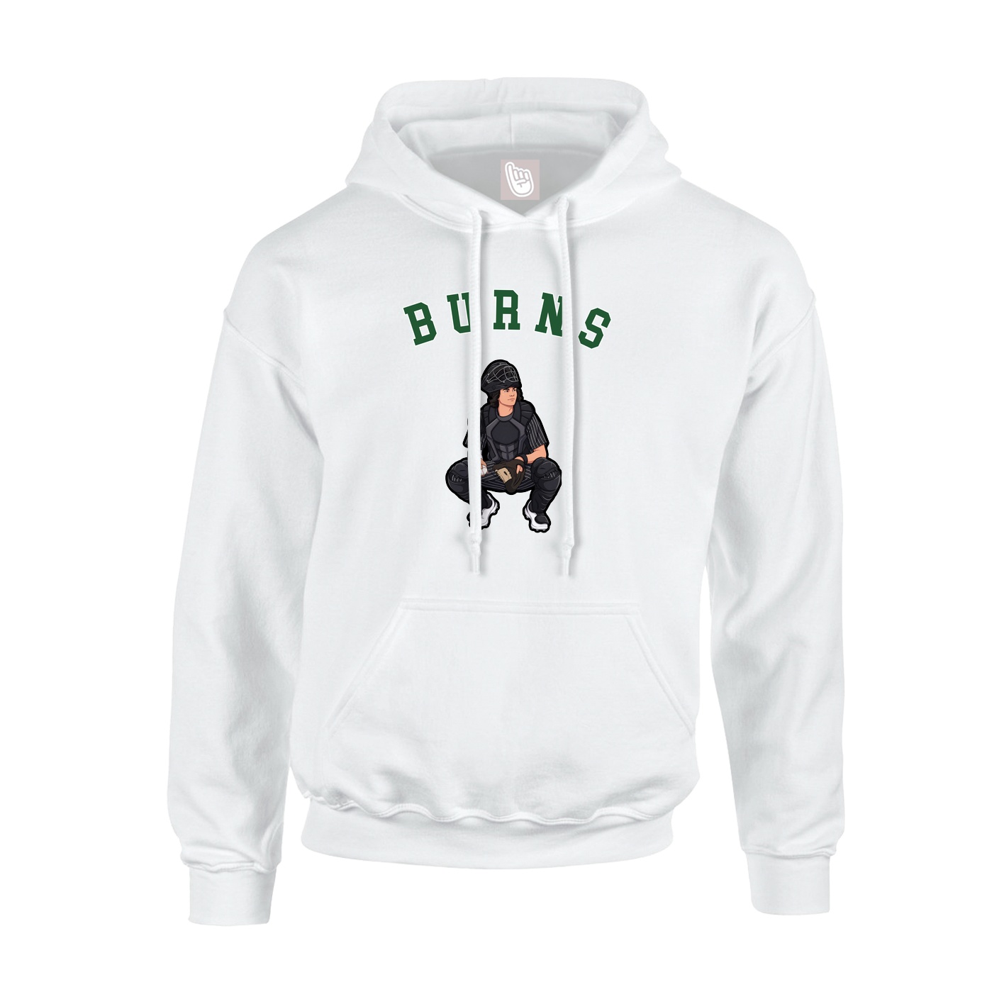 Youth Hoodie — Shirsey Arch in White