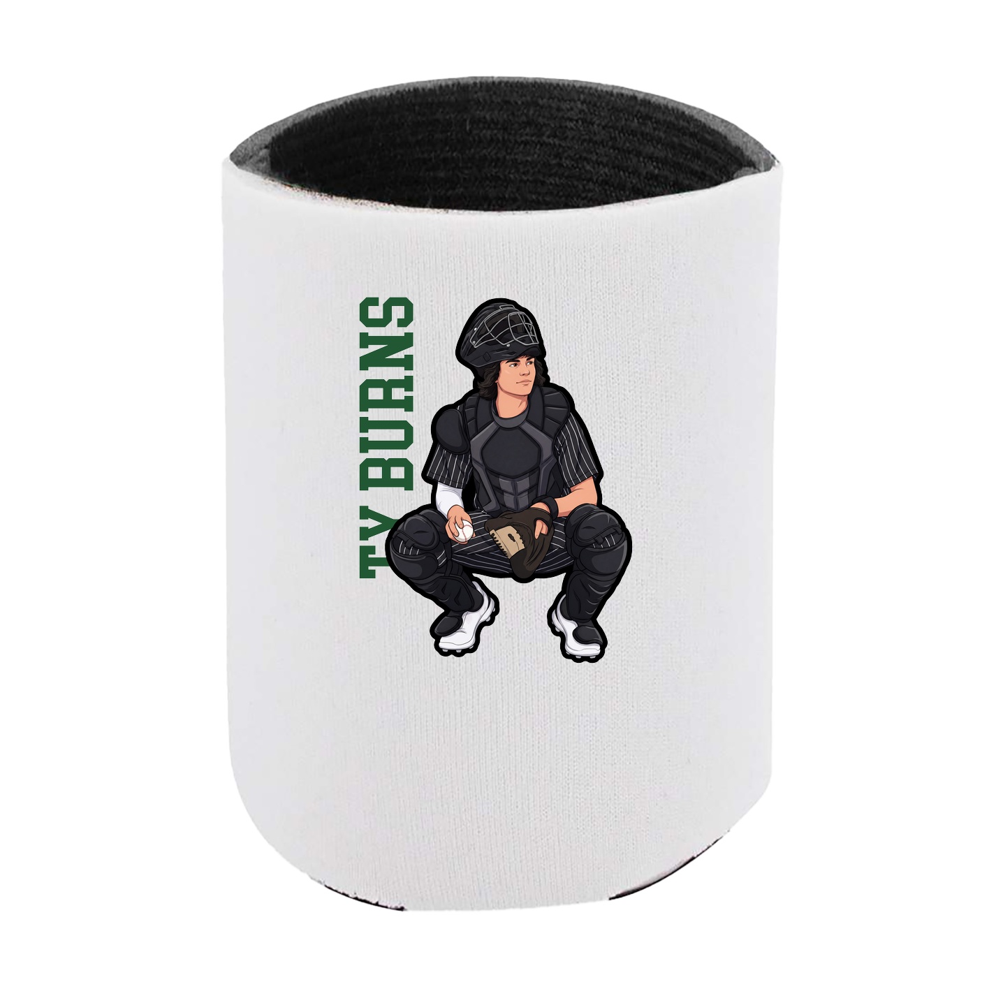 Can Holder — Name Vertical in White