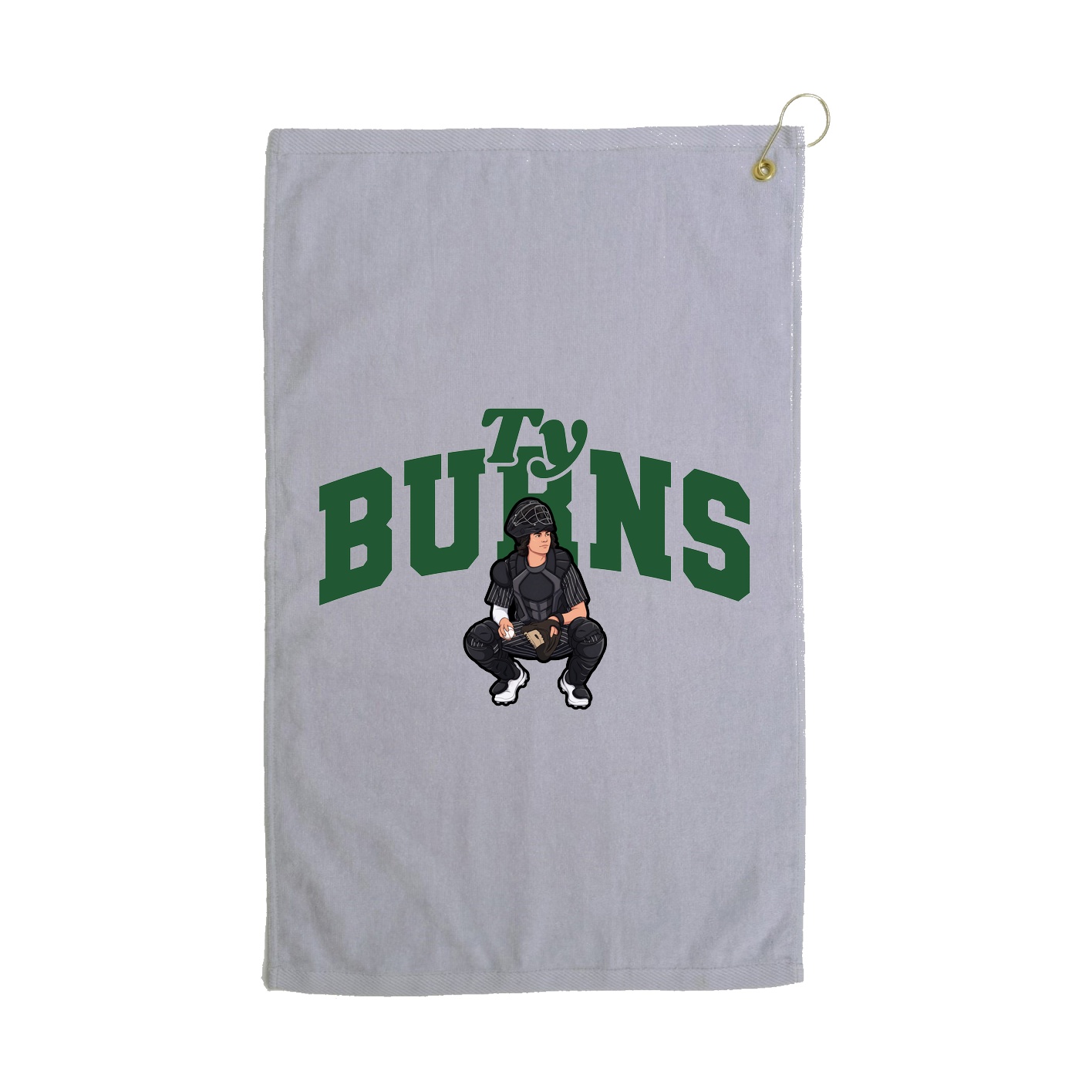 Golf Towel — Signature Arch in Grey