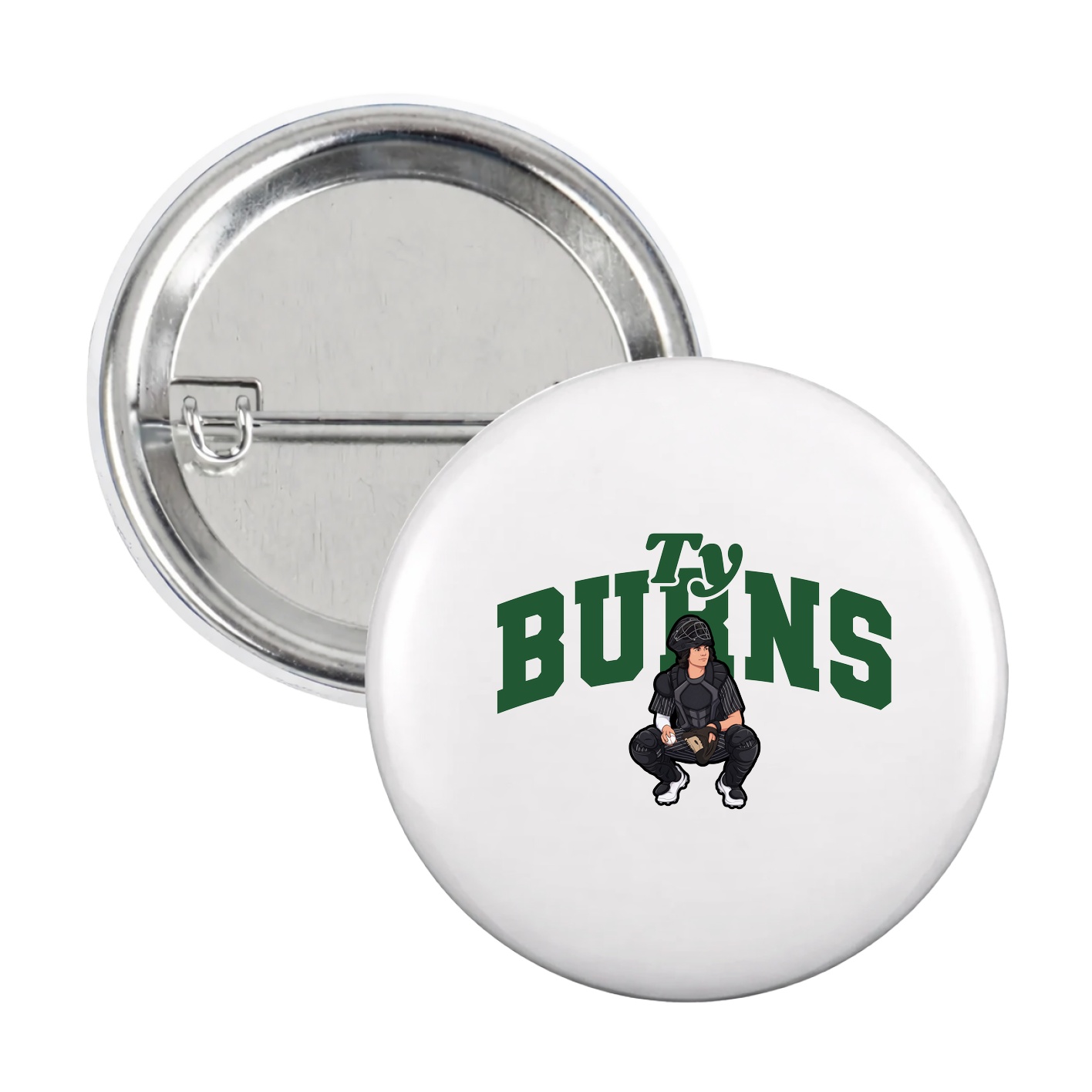 Game Day Button — Signature Arch in White