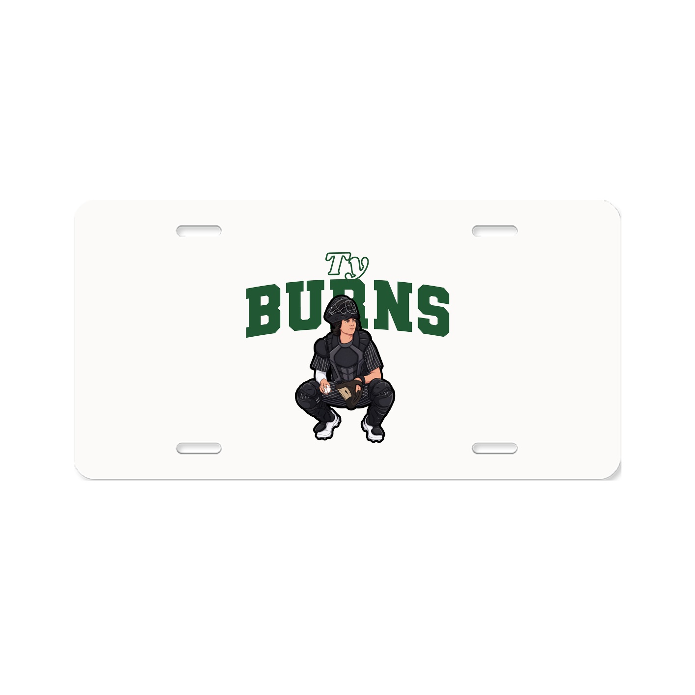 License Plate — Name Arch in Classic