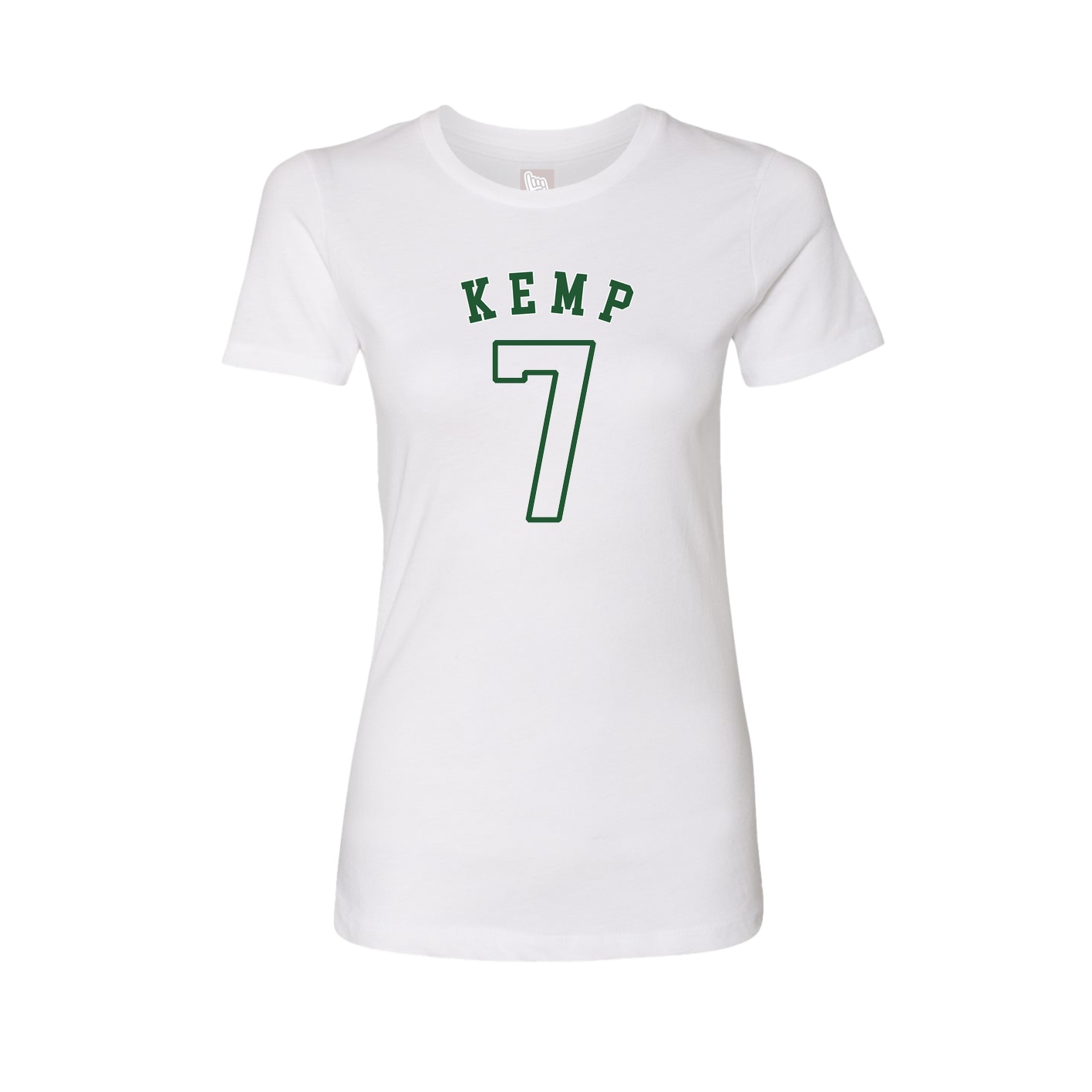 Fitted Women's Tee — Shirsey Arch in White