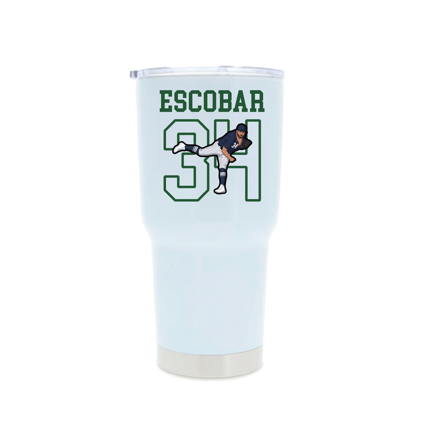 30oz Stainless Steel Tumbler — Shirsey in White