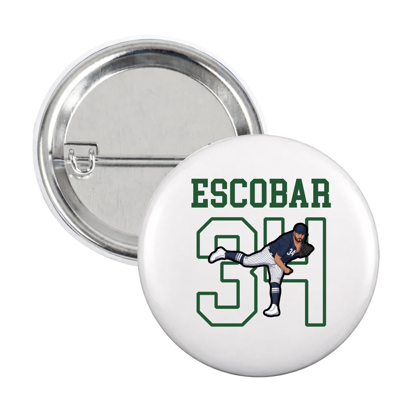 Game Day Button — Shirsey in White