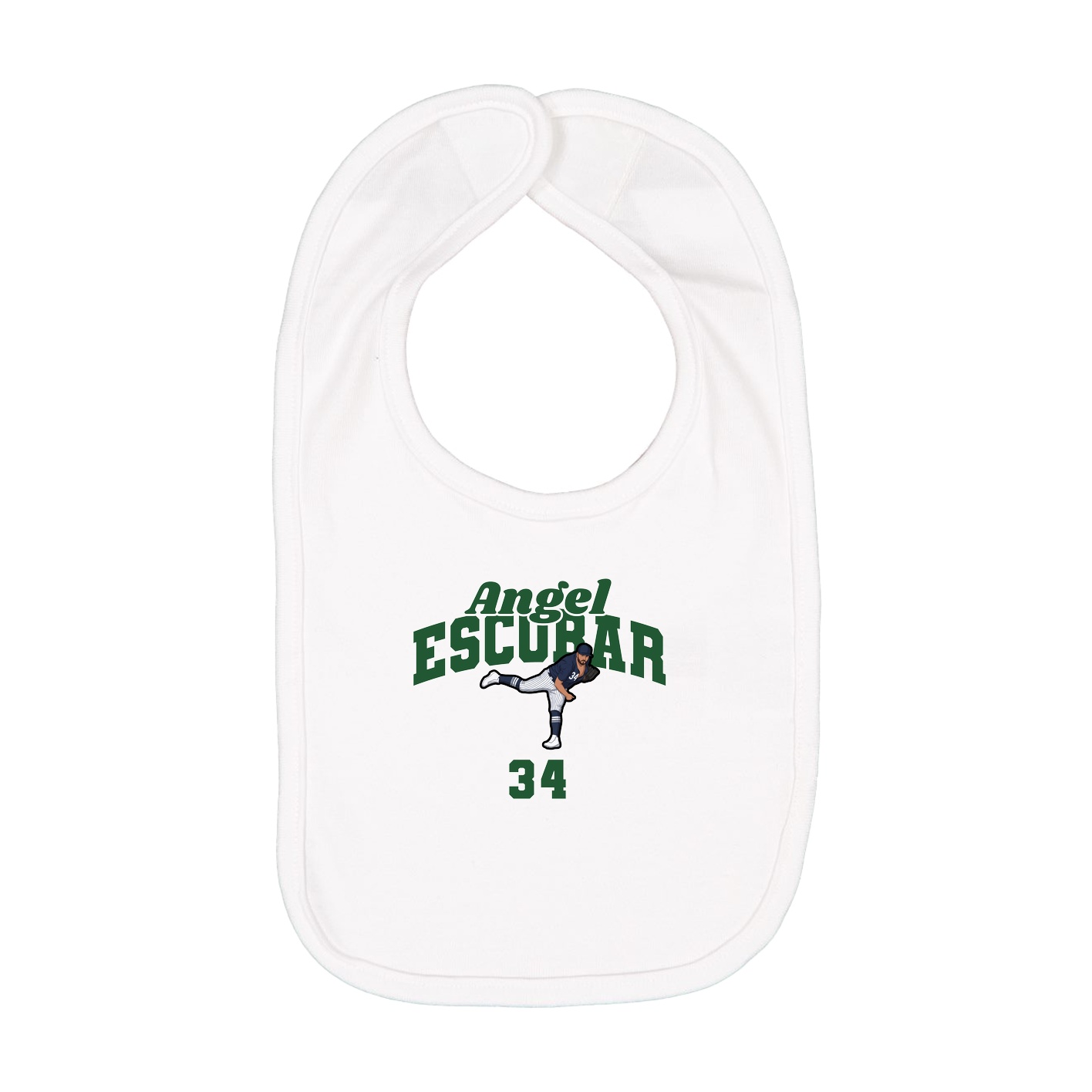 Infant Bib — Signature Arch in White