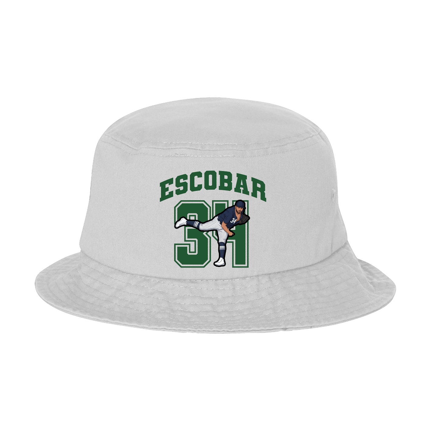 Bucket Cap — Number in White