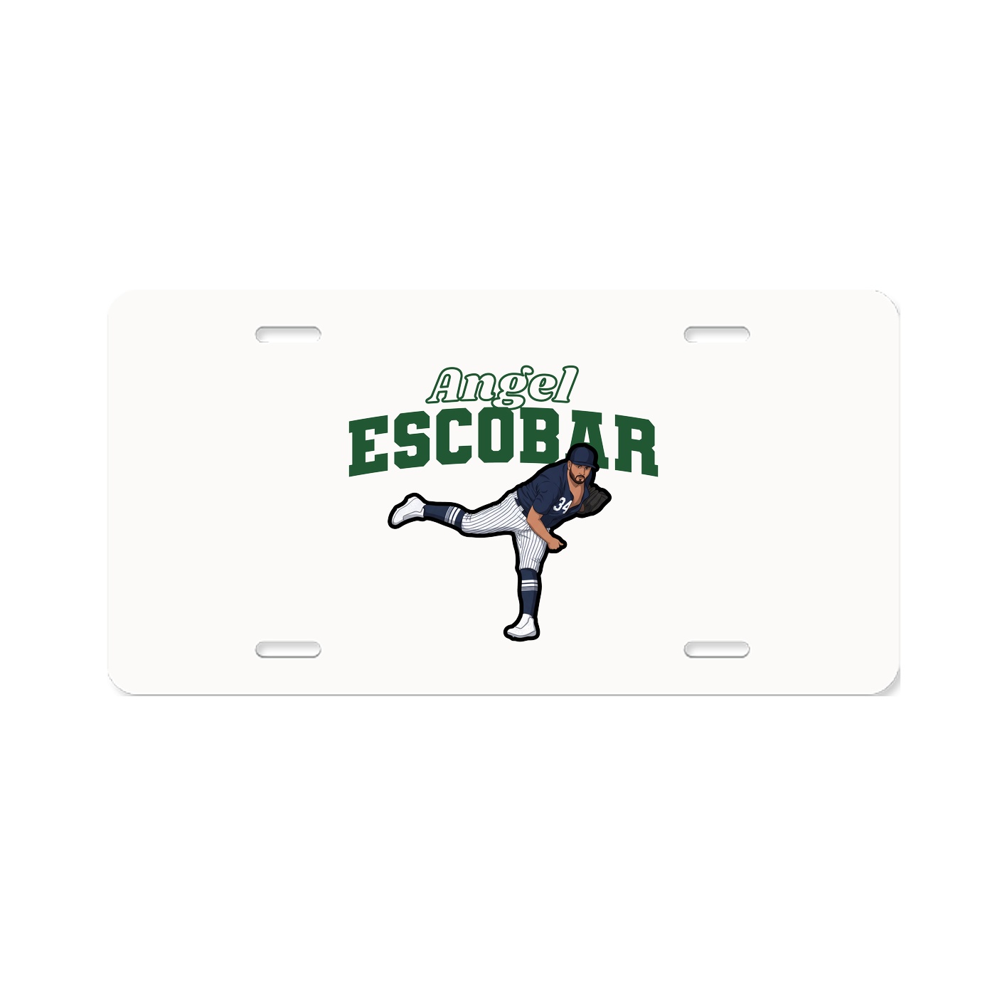 License Plate — Name Arch in Classic