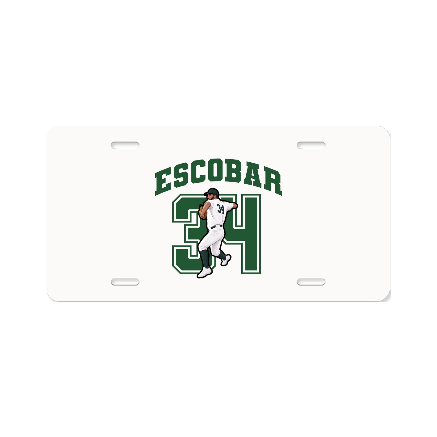 License Plate — Number in Classic