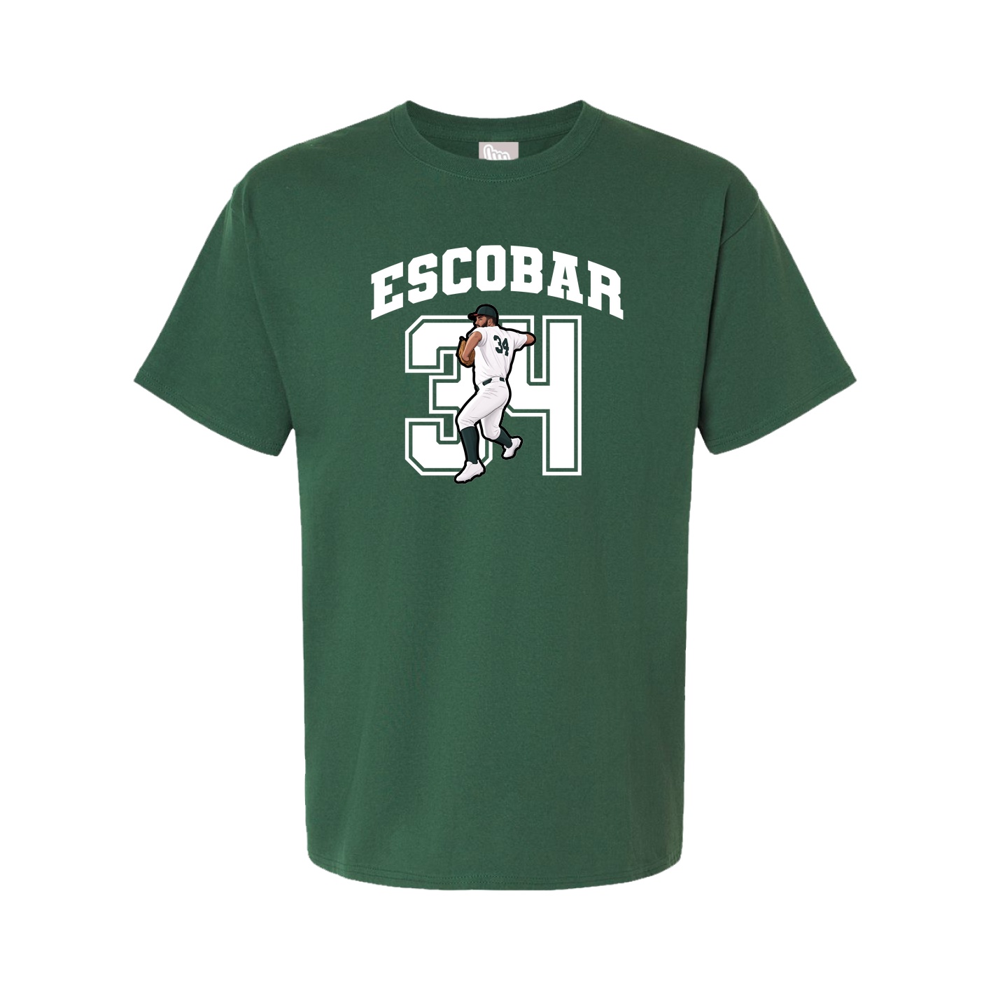 Youth Tee — Number in Green