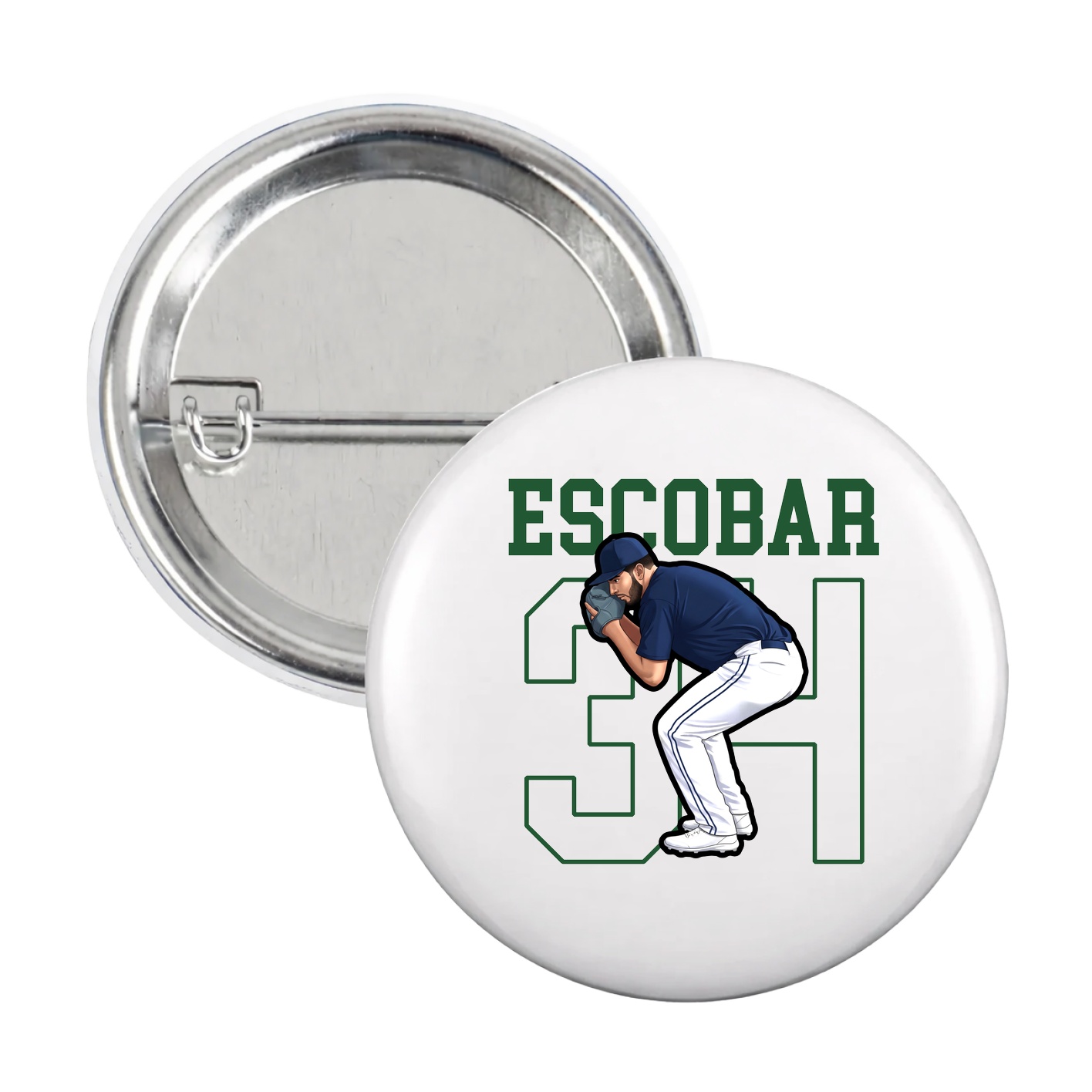 Game Day Button — Shirsey in White