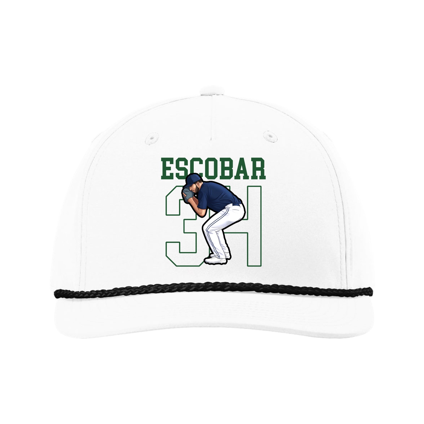 Five-Panel Classic Rope Cap — Shirsey in White