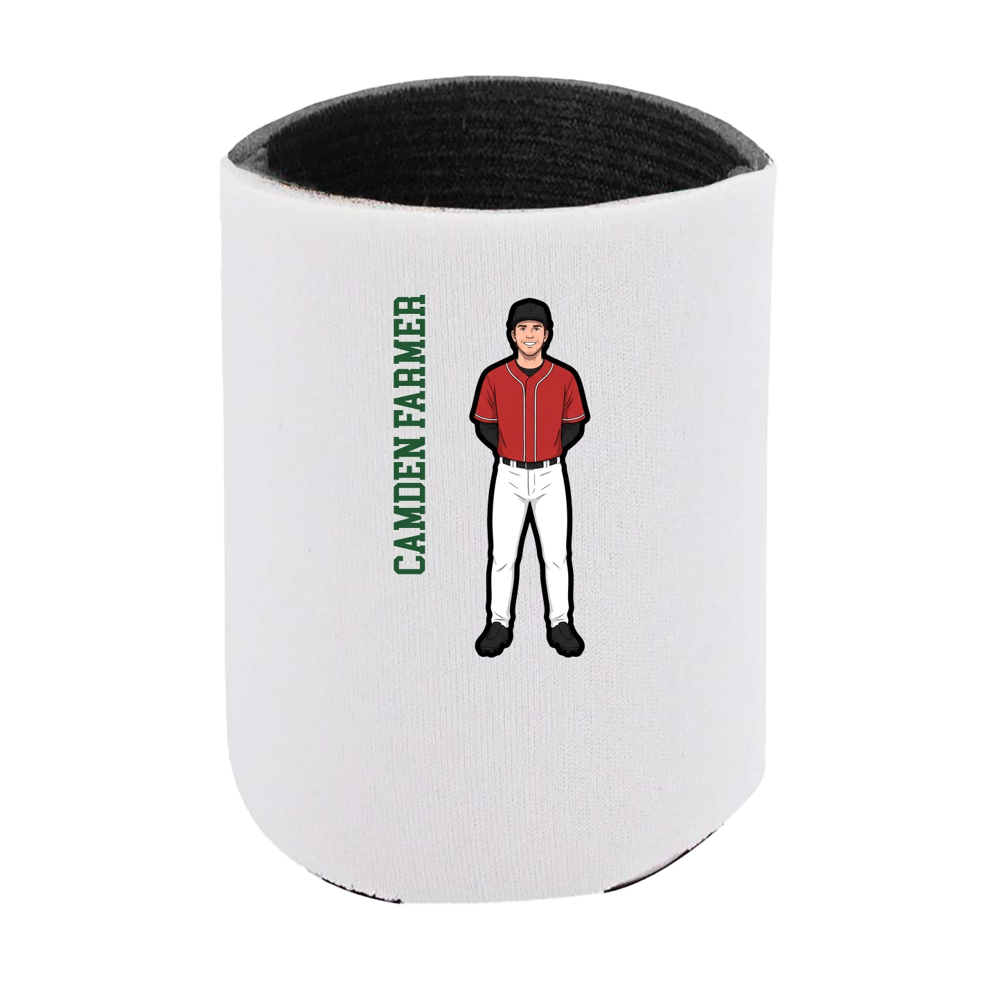 Can Holder — Name Vertical in White