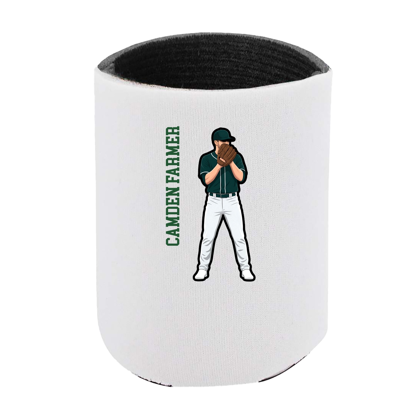 Can Holder — Name Vertical in White