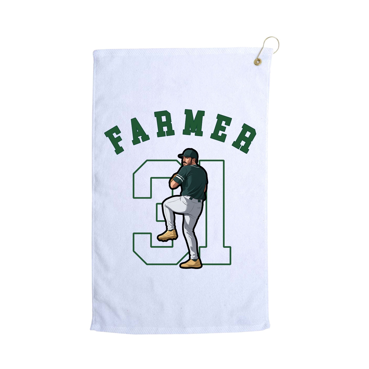 Golf Towel — Shirsey Arch in White