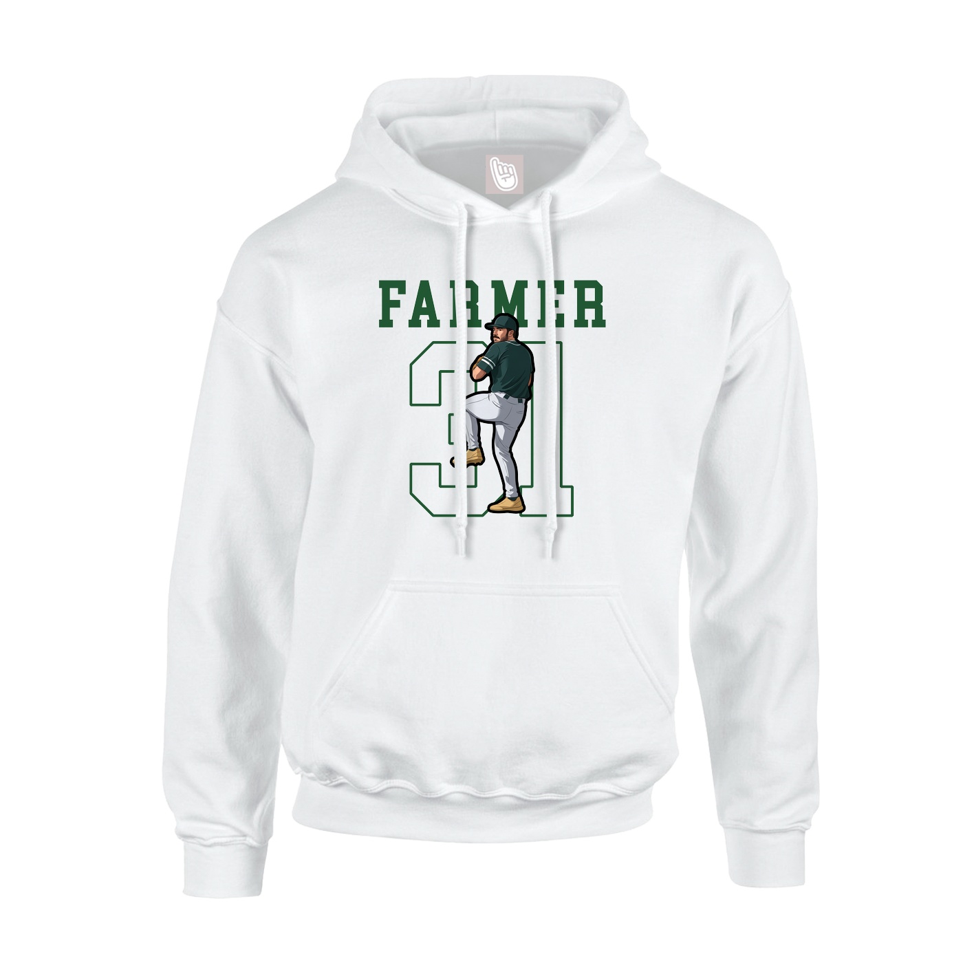 Hoodie — Shirsey in White