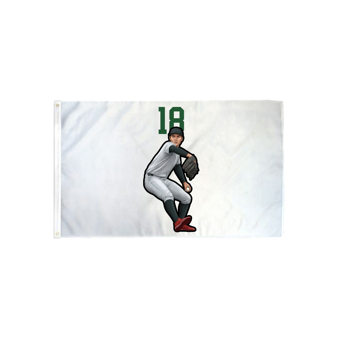 3x5 Flag — Number Top in Classic
