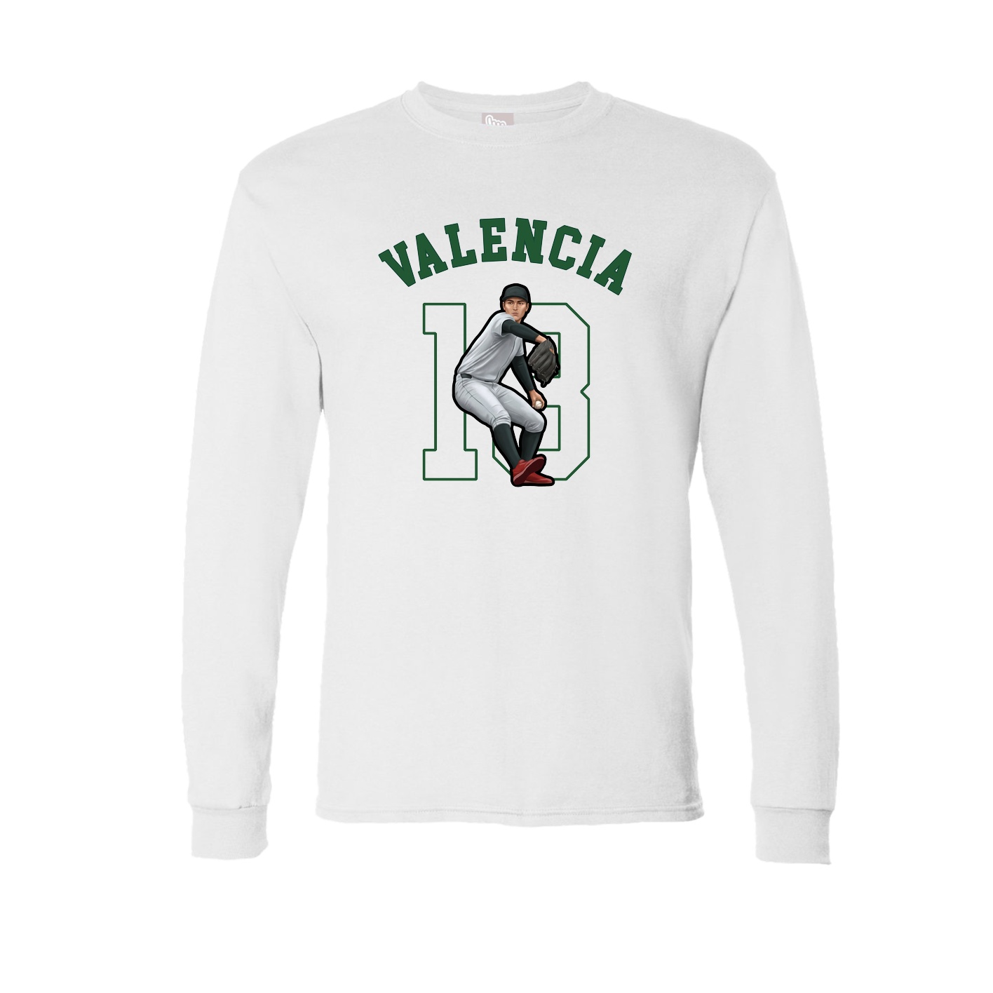 Long Sleeve Tee — Shirsey Arch in White