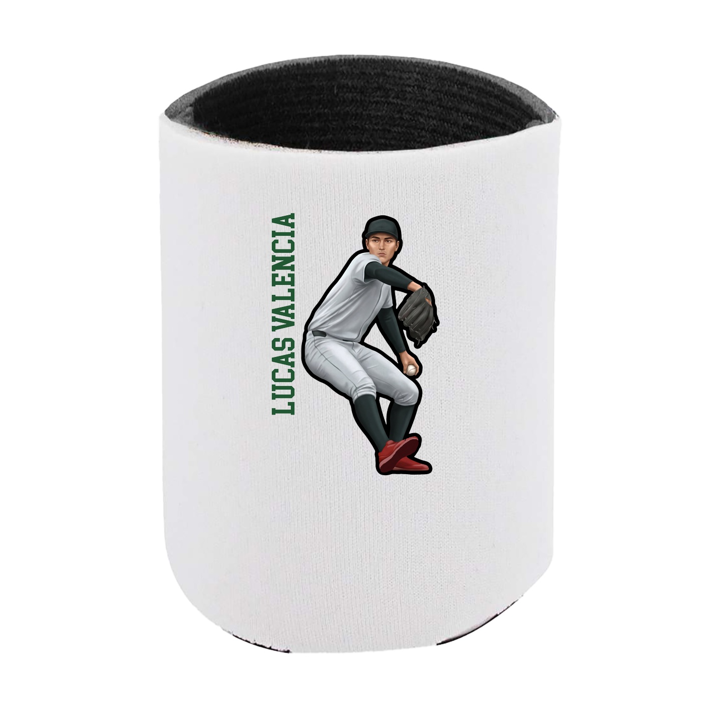 Can Holder — Name Vertical in White