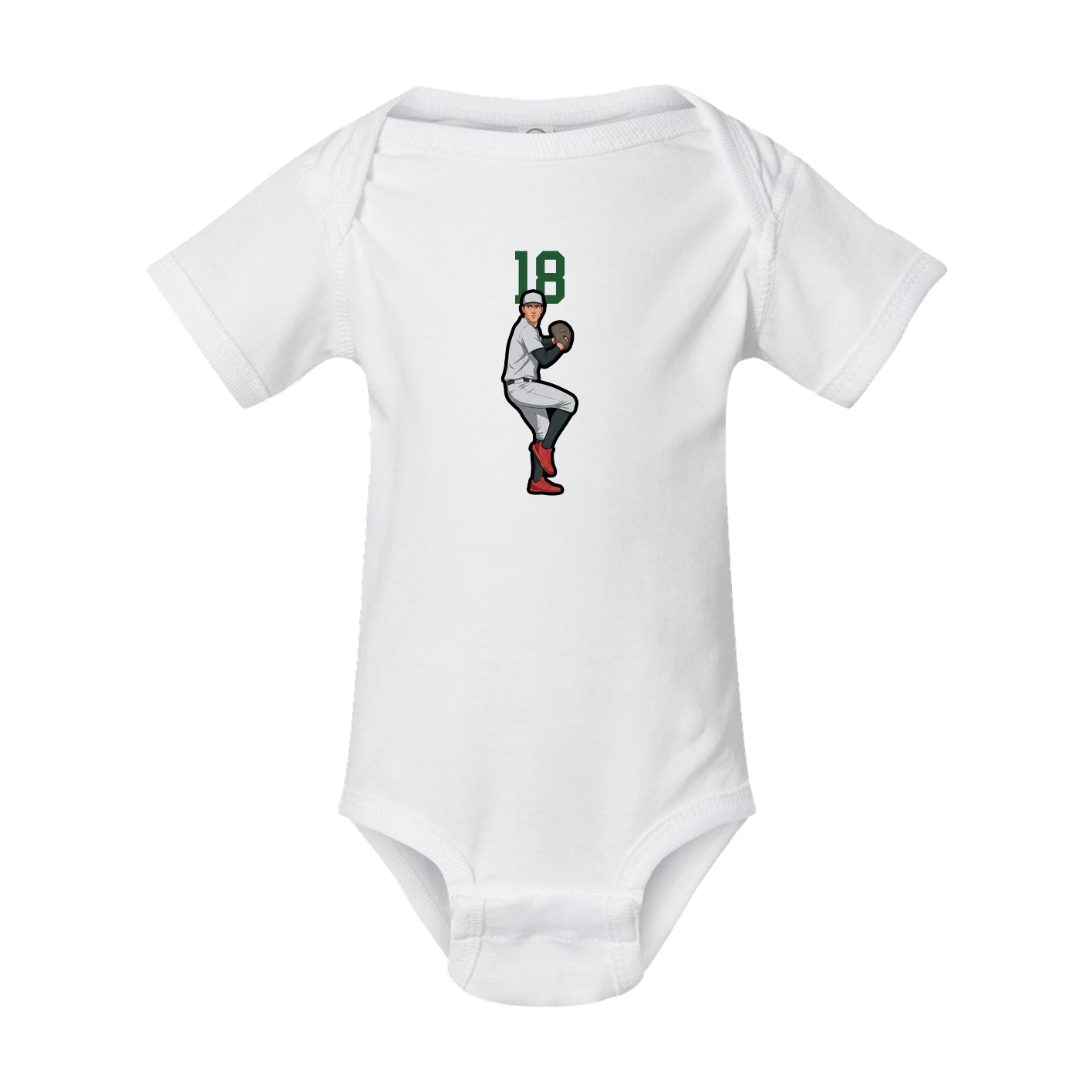 Baby Onesie — Number Top in White