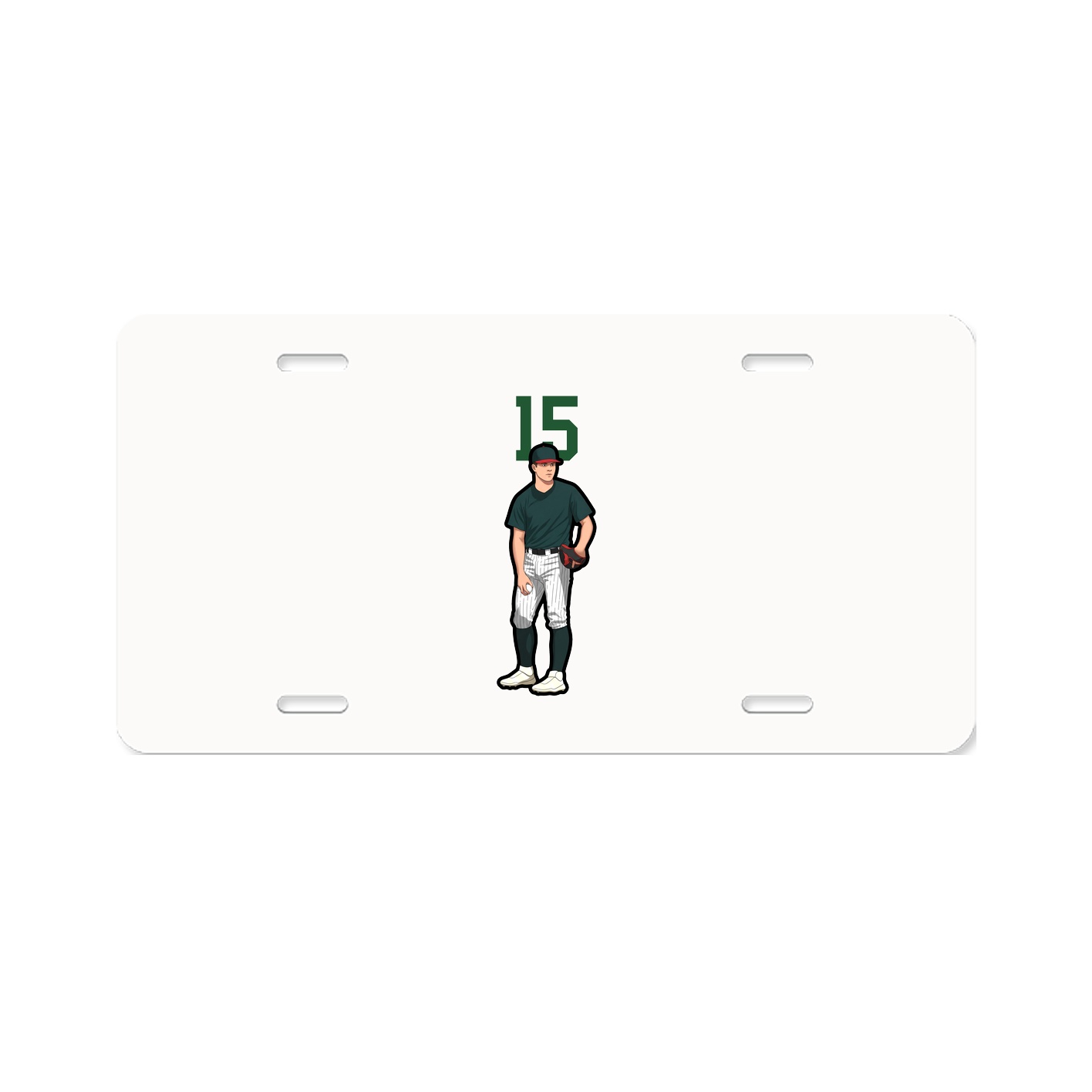 License Plate — Number Top in Classic