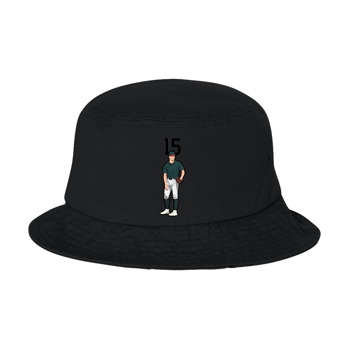 Bucket Cap — Number Top in Black