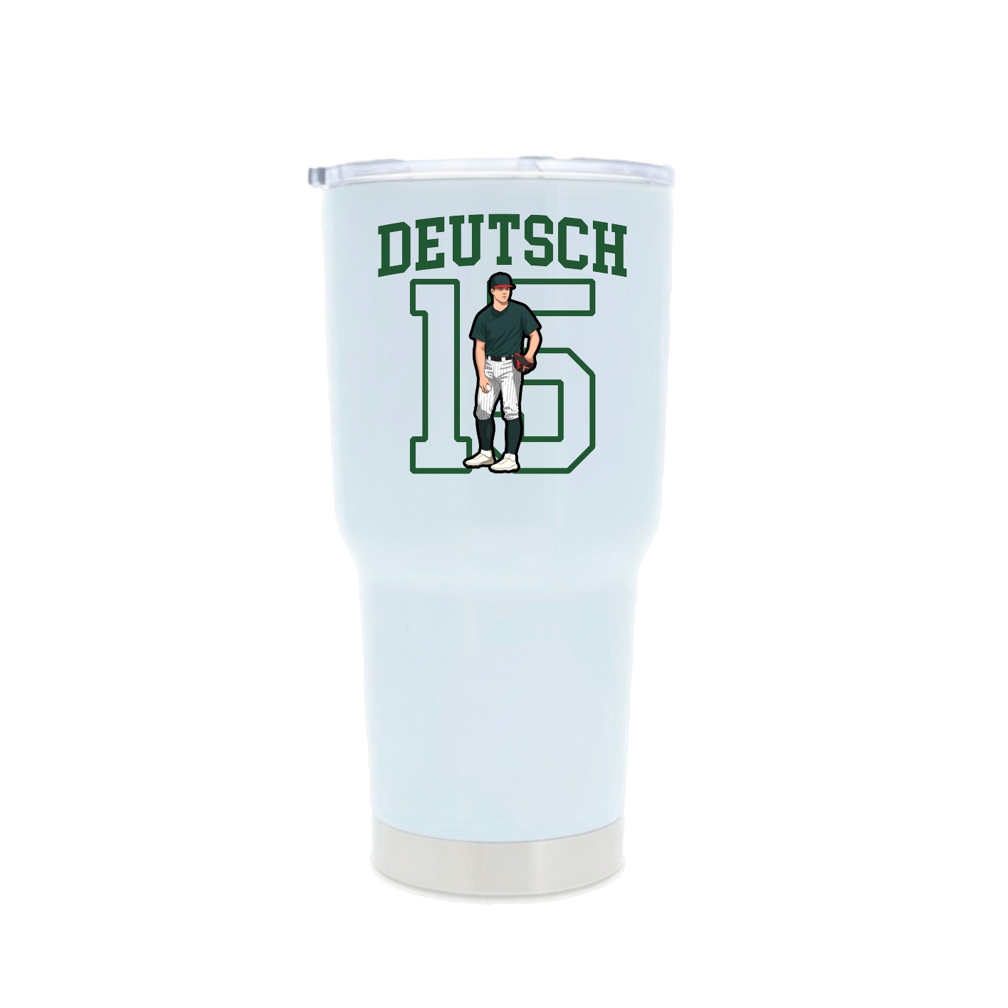 30oz Stainless Steel Tumbler — Shirsey in White